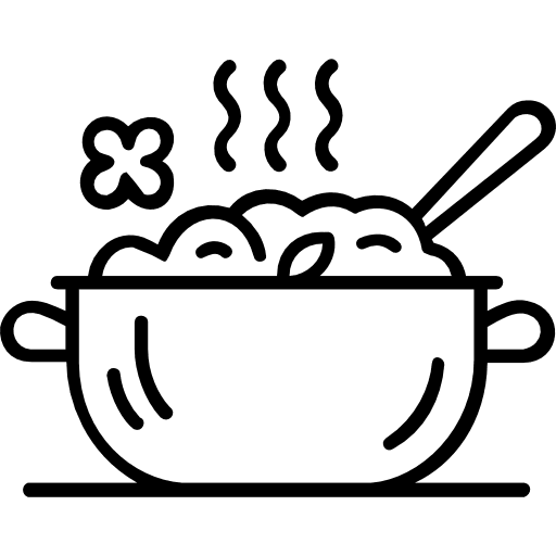 Biryani Pot Outline Icon in SVG, PNG formats