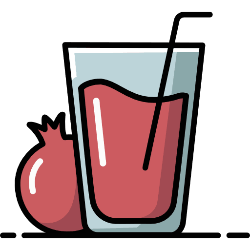 Pomegranate Juice Glass Icon in SVG, PNG formats