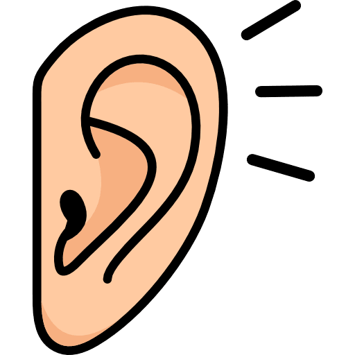 Listen Listening Color Icon in SVG, PNG formats