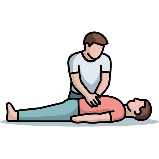 Person Giving Cardiopulmonary Resuscitatio CPR Icon in SVG, PNG formats