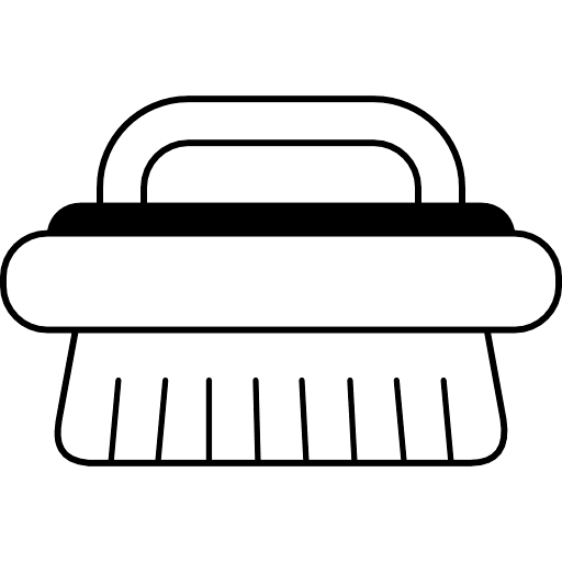 Cloth Laundry Brush Outline Icon in SVG, PNG formats