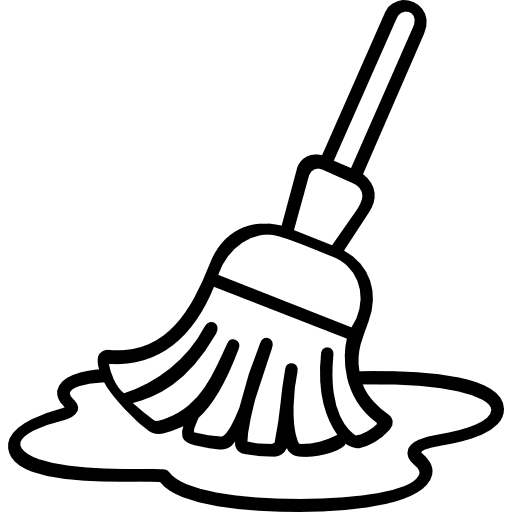 Floor Mop Outline Icon in SVG, PNG formats