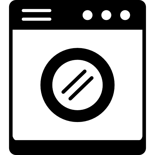 Washing Machine Black Icon in SVG, PNG formats