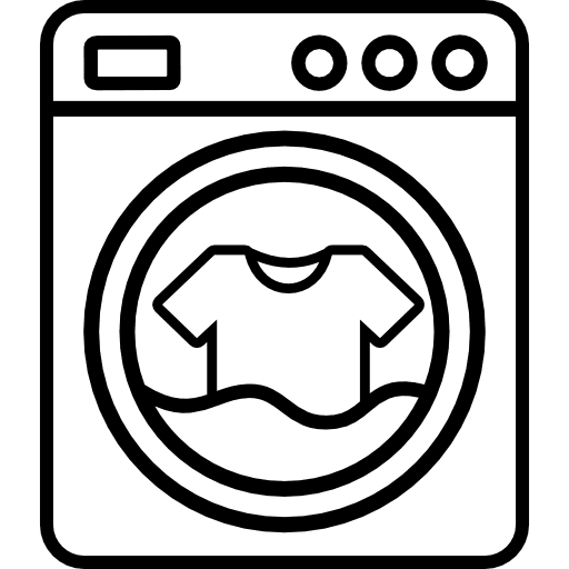 Washing Machine Front Load Outline Icon in SVG, PNG formats
