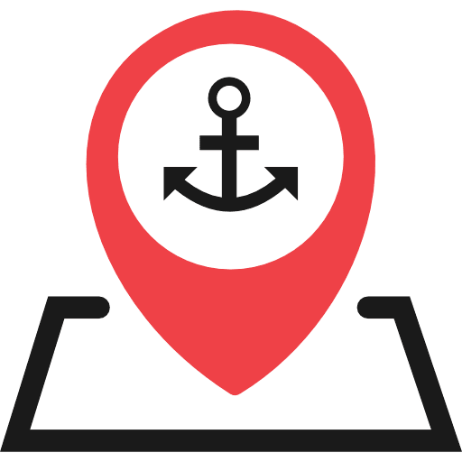 Dock Sailing Location Icon in SVG, PNG formats