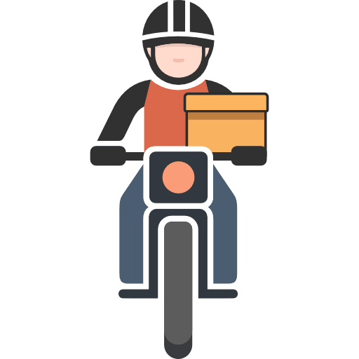 Delivery Rider Icon in SVG, PNG formats