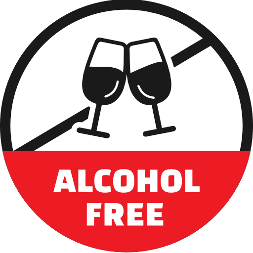 Alcohol Free Sign Icon in SVG, PNG formats