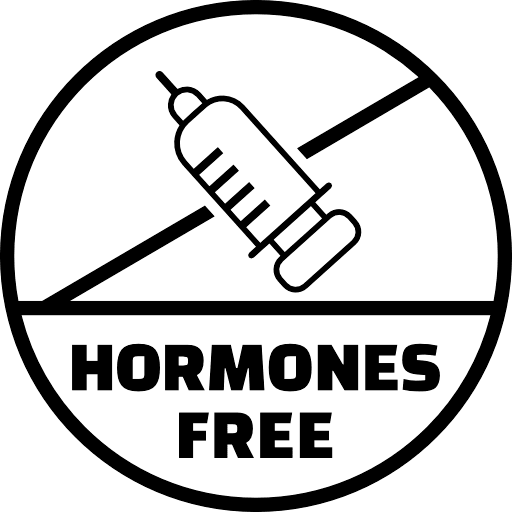 Hormones Free Sign Outline Icon in SVG, PNG formats