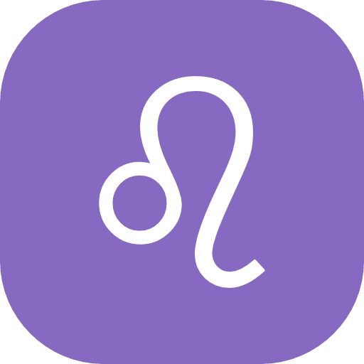 Leo Sign Square Icon in SVG, PNG formats