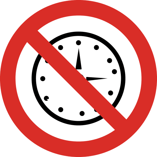 No Clock icon PNG and SVG Vector Free Download