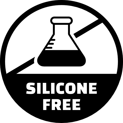 Silicone Free Sign Black Icon in SVG, PNG formats