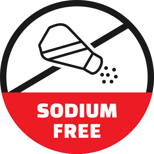 Sodium Free Sign Icon in SVG, PNG formats