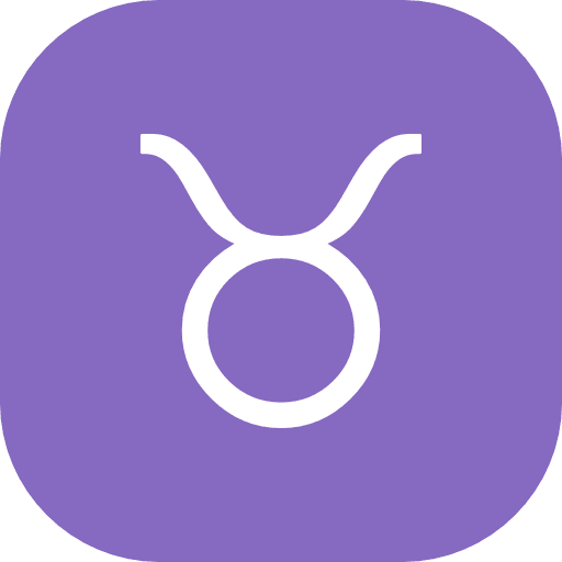 Taurus Sign Square Icon in SVG, PNG formats