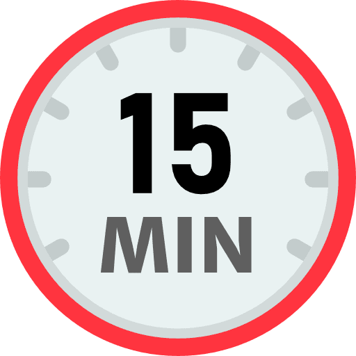 15 Minutes Icon in SVG, PNG formats
