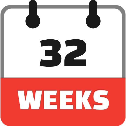 32 Weeks Icon in SVG, PNG formats