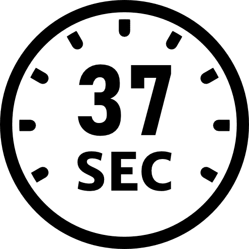 37 Seconds Black Icon in SVG, PNG formats