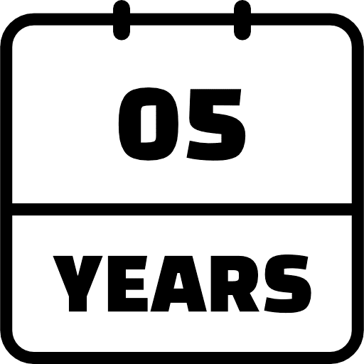 5 Years Outline Icon in SVG, PNG formats