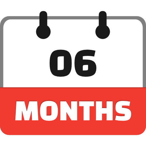 6 Months Icon in SVG, PNG formats