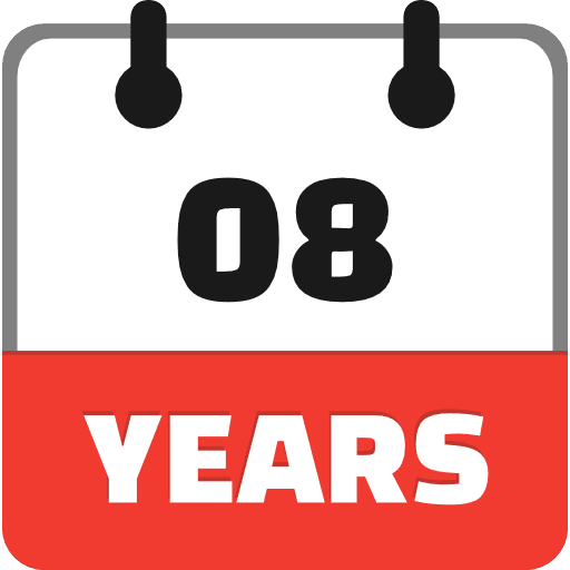 8 Years Icon in SVG, PNG formats