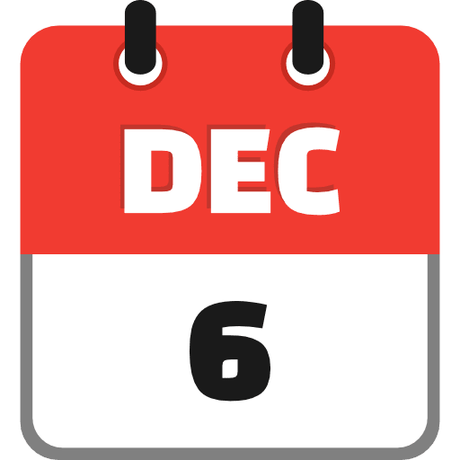 December 6 Icon in SVG, PNG formats