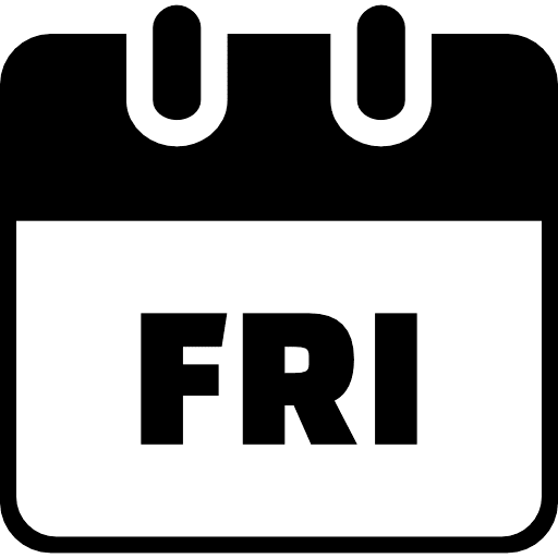 Friday Black Icon in SVG, PNG formats