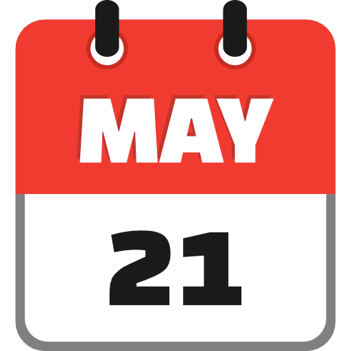 May 21 Icon in SVG, PNG formats