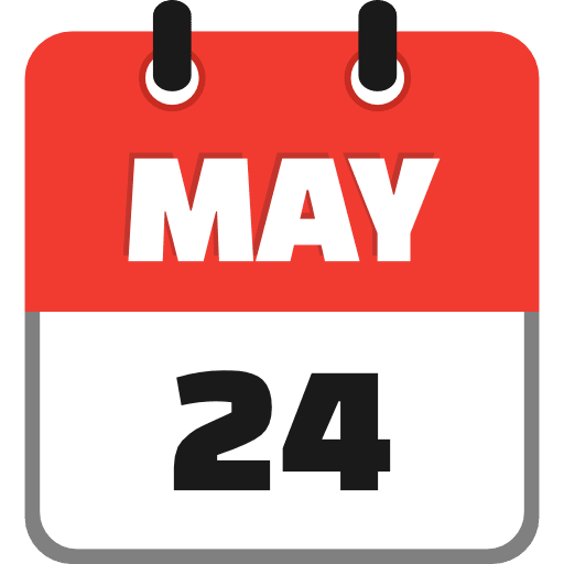 May 24 Icon in SVG, PNG formats