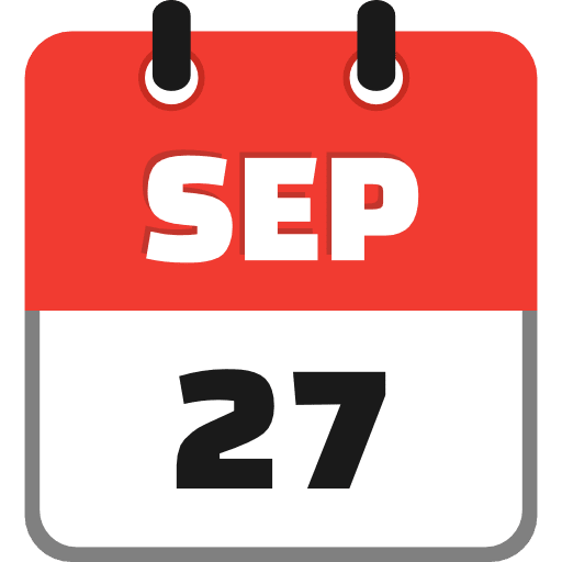 September 27 Icon SVG Vector & PNG Free Download | UXWing