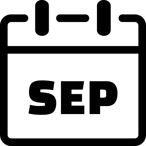 September Month Icon in SVG, PNG formats