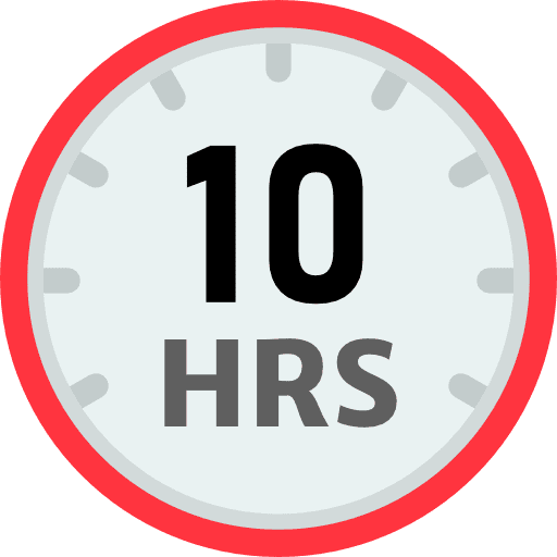 Ten Hours Icon in SVG, PNG formats