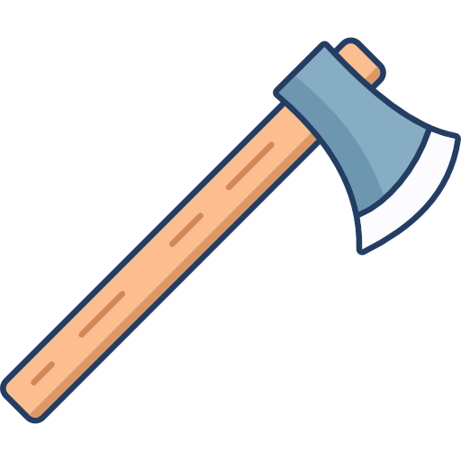 Agricultural Tool Axe Icon in SVG, PNG formats