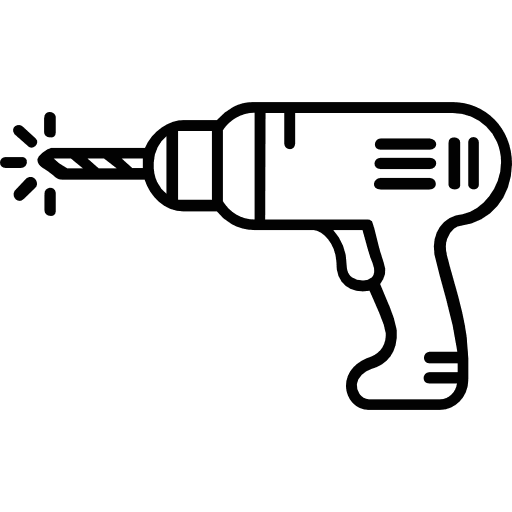 Electric Drill Outline Icon in SVG, PNG formats