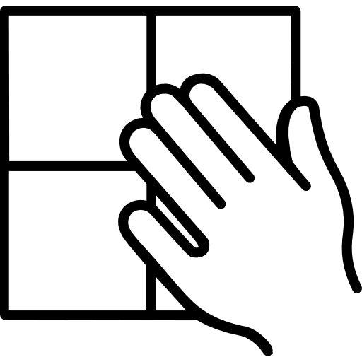 Placing Tile With Adhesive Outline Icon in SVG, PNG formats