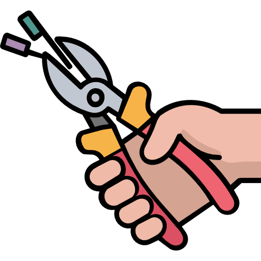 Pliers Cut Electrical Wire Icon in SVG, PNG formats