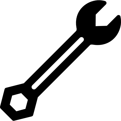 Ratchet Wrench Black Icon in SVG, PNG formats