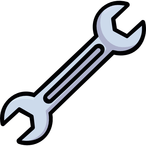 Setting Wrench Color Icon in SVG, PNG formats