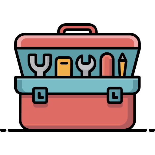 Toolbox With Tools Icon in SVG, PNG formats