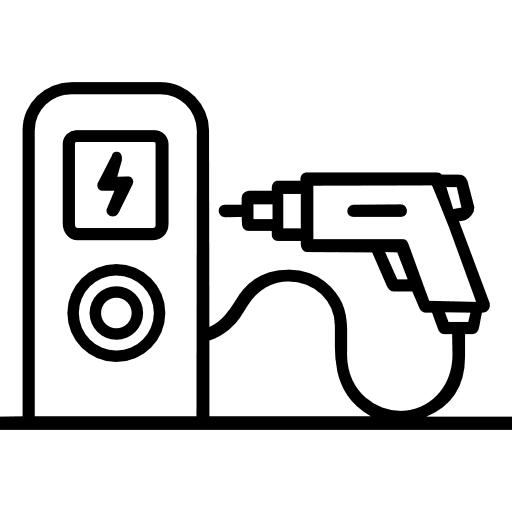 EV Charging Outline Icon in SVG, PNG formats