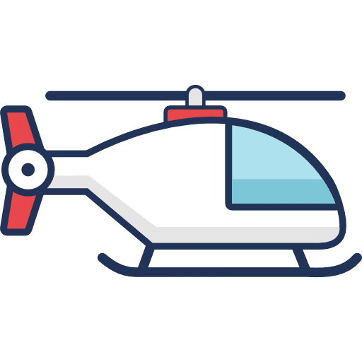 Helicopter Copter Icon in SVG, PNG formats