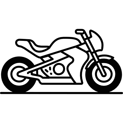 Sport Bike Outline Icon in SVG, PNG formats