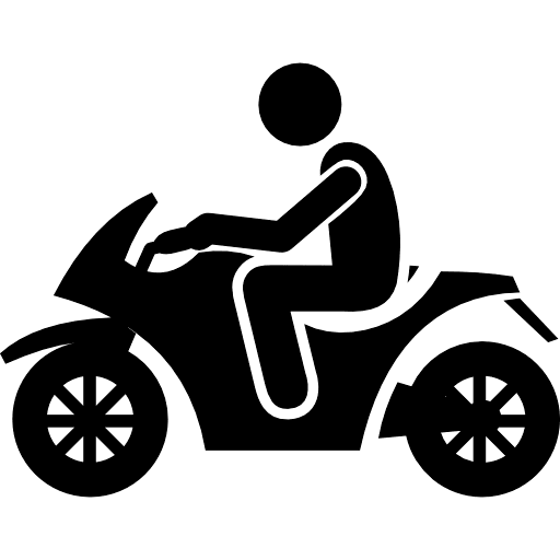 Sport Bike Rider Icon in SVG, PNG formats