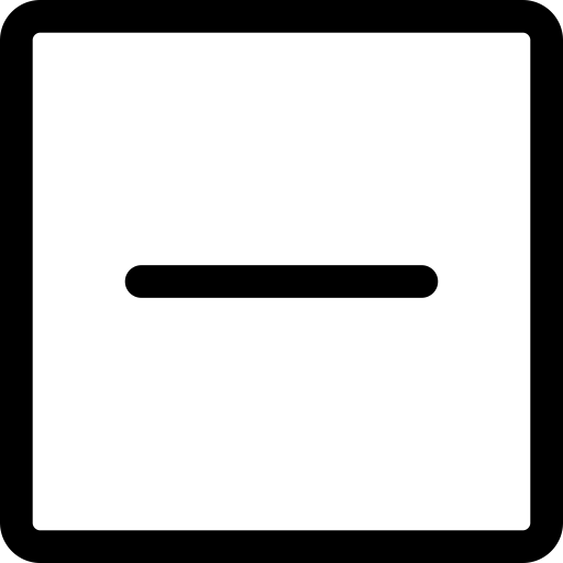 Minus Square Line Icon in SVG, PNG formats