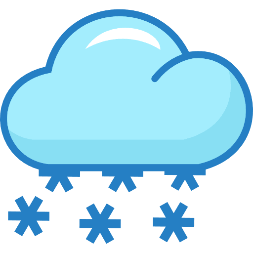 Cloud Snow Color Icon SVG Vector & PNG Free Download | UXWing