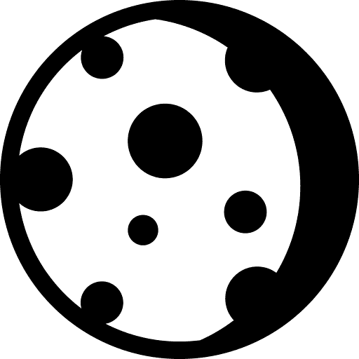 Waxing Crescent Moon Icon in SVG, PNG formats