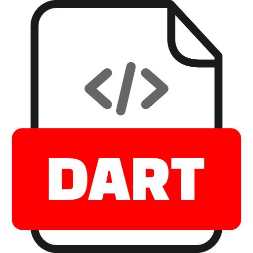 Dart Code File Icon in SVG, PNG formats