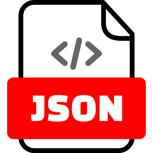 JSON Code File SVG Vector icon & PNG Free Download | UXWing