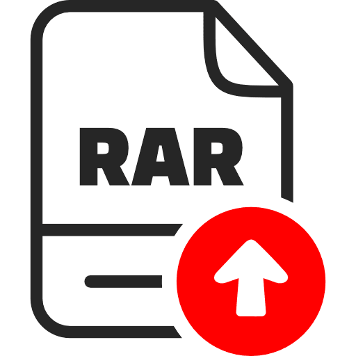 Upload RAR Icon in SVG, PNG formats